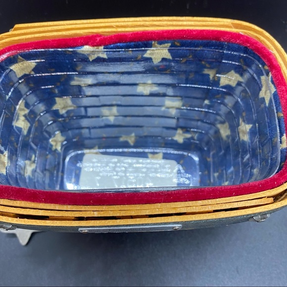 Longaberger Collectors Club 2001 Collectors Edition American Flag Basket Small - Picture 3 of 5